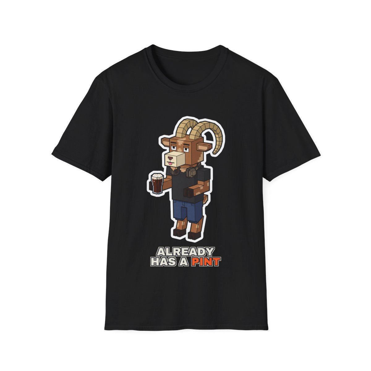 Already Has A Pint - Black - front
