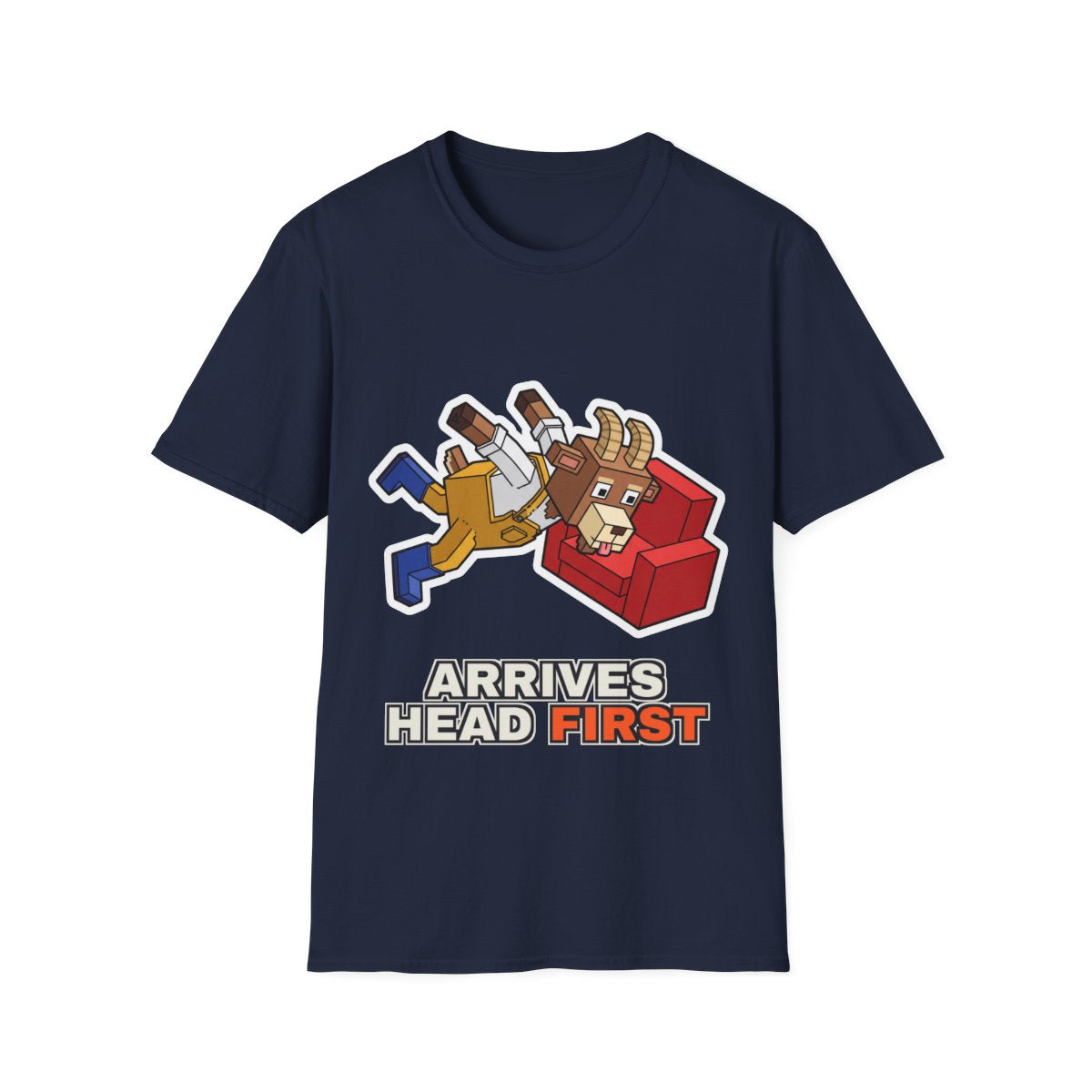 Arrives Head First - Navy - front