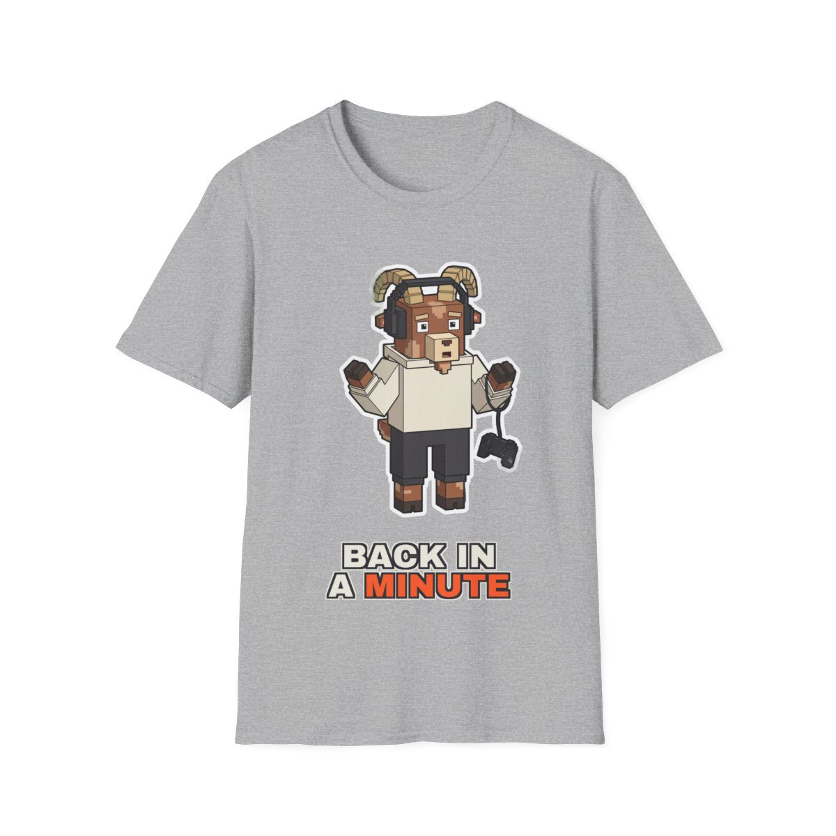 Back In A Minute - Sport Grey - front