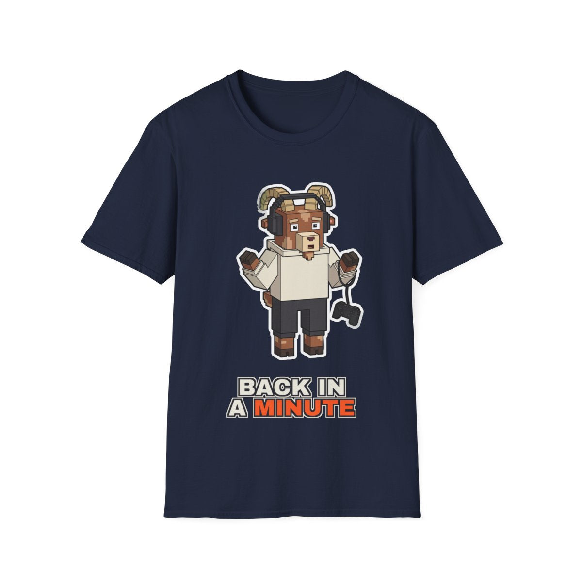 Back In A Minute - Navy - front