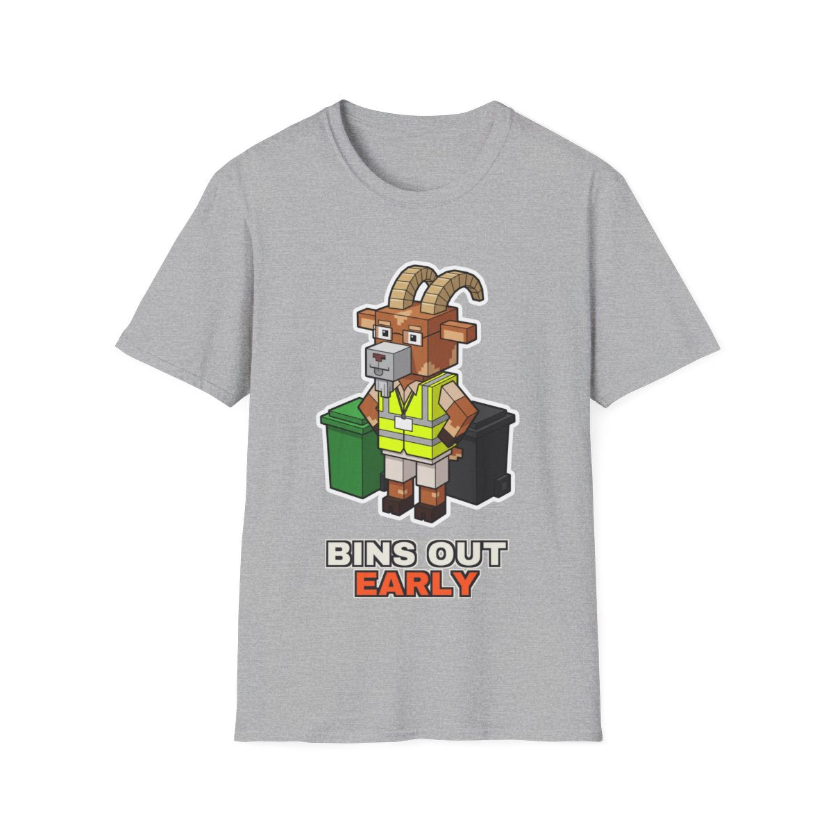 Bins Out Early - Sport Grey - front