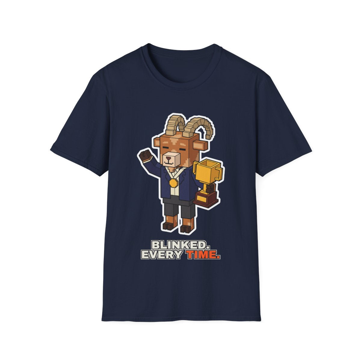 Blinked. Every Time. - Navy - front
