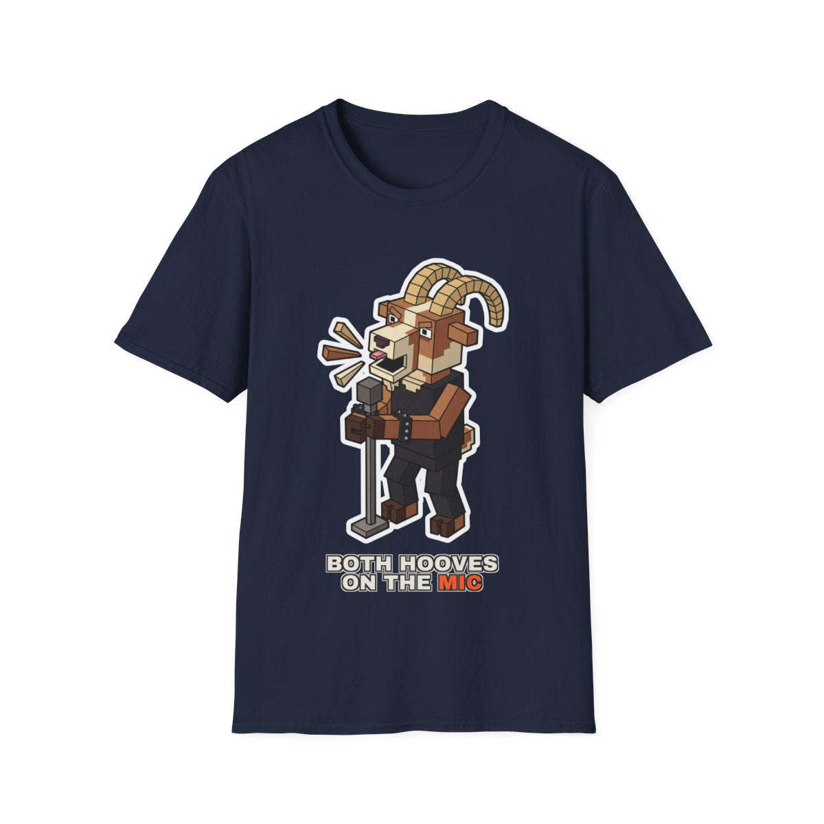 Both Hooves On The Mic - Navy - front