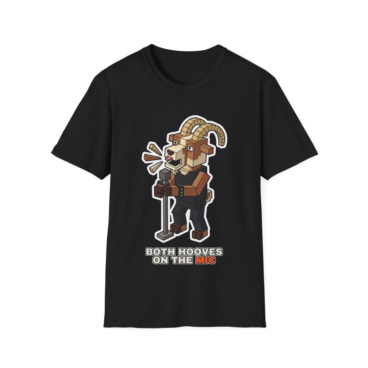 Both Hooves On The Mic - Black - front