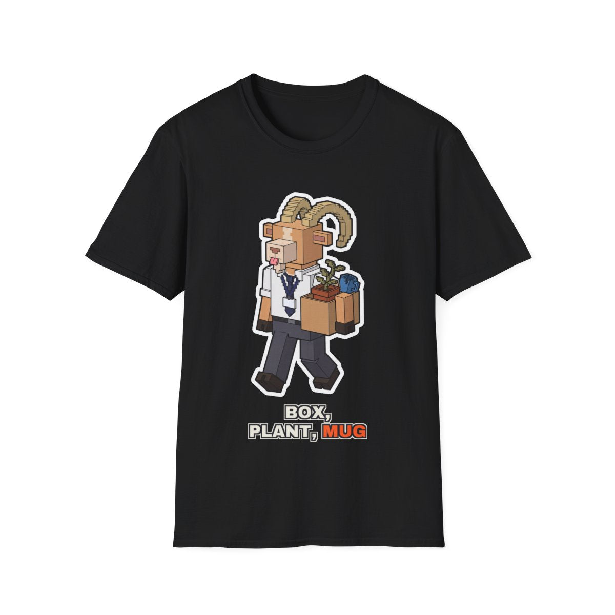 Box, Plant, Mug - Black - front