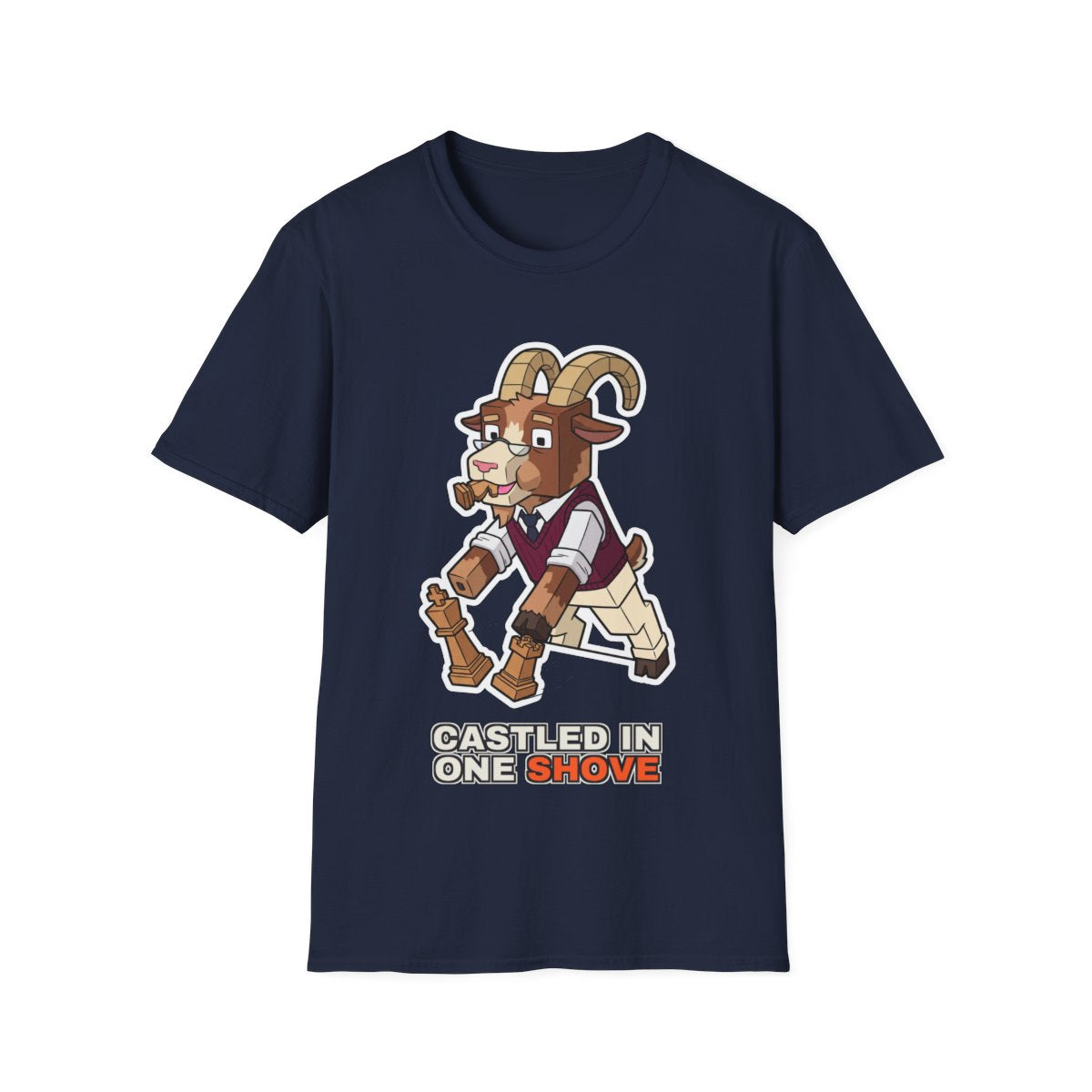 Castled In One Shove - Navy - front