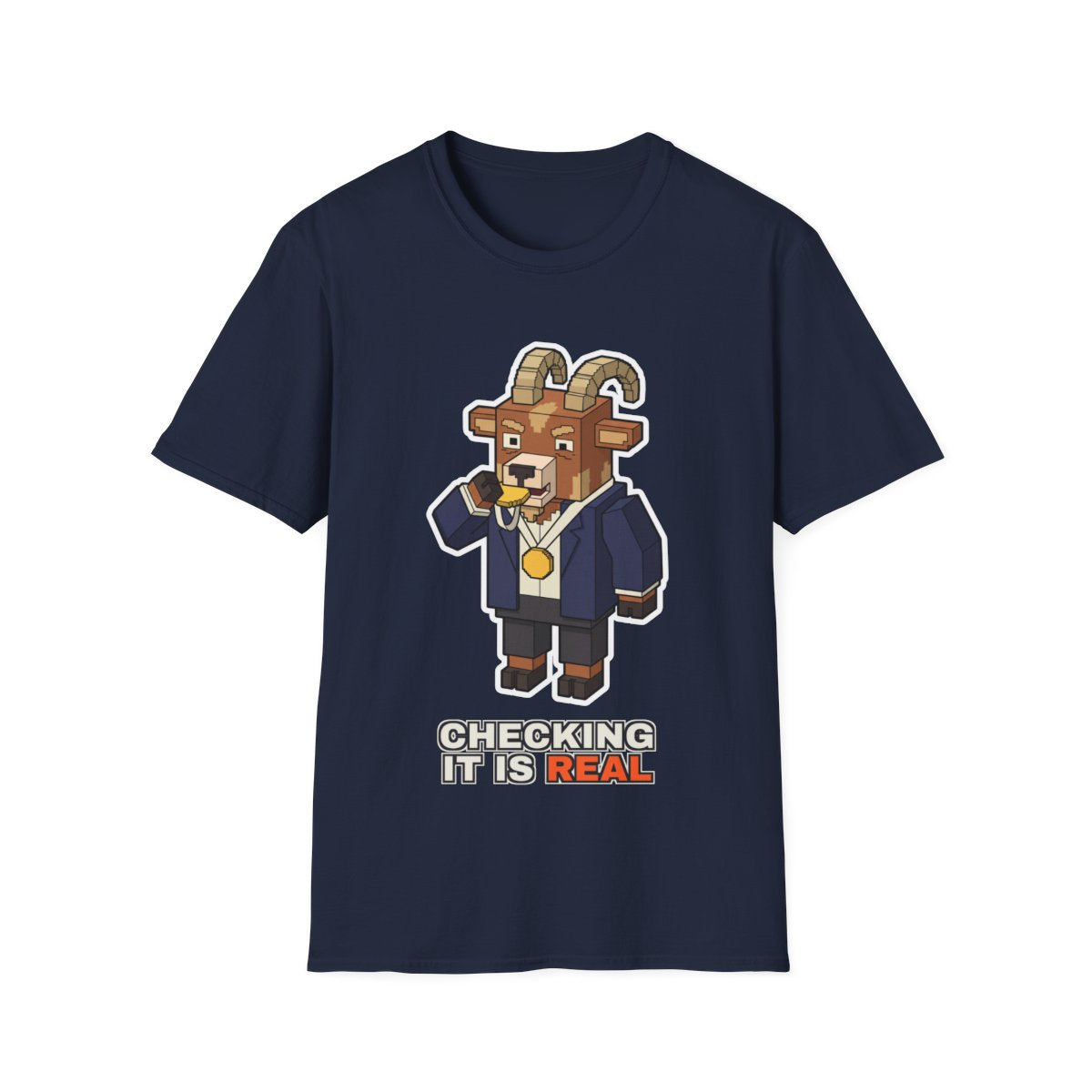Checking It Is Real - Navy - front