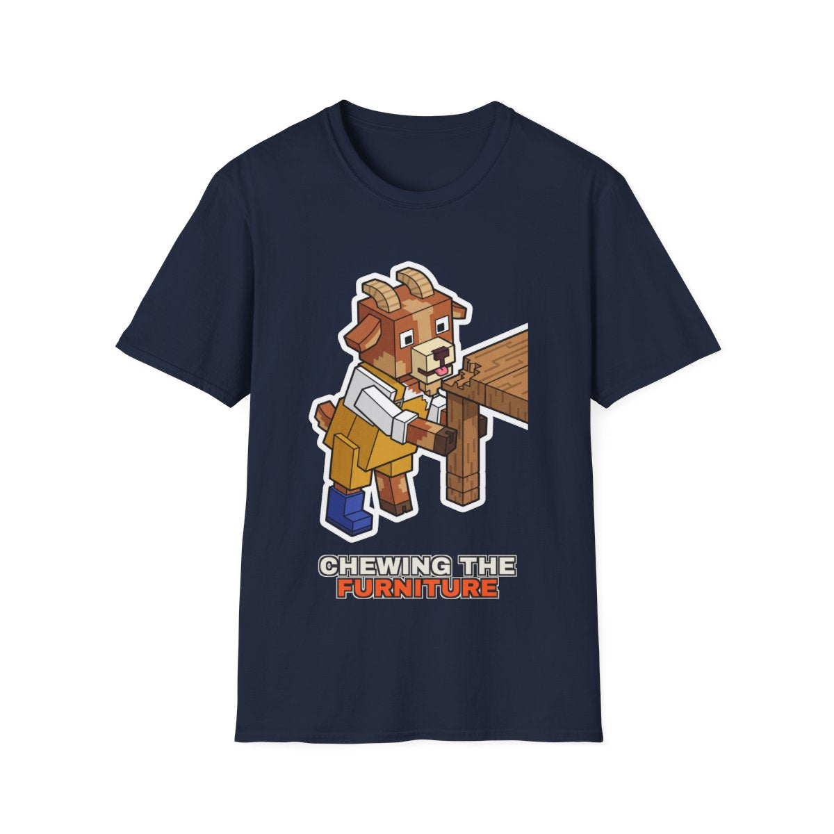 Chewing The Furniture - Navy - front