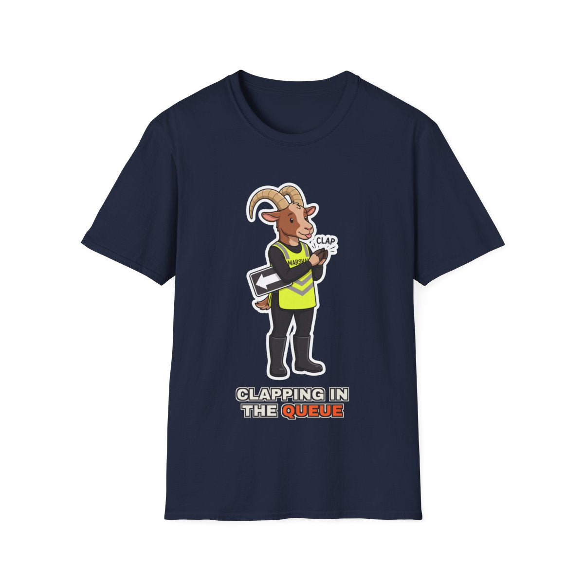 Clapping In The Queue - Navy - front