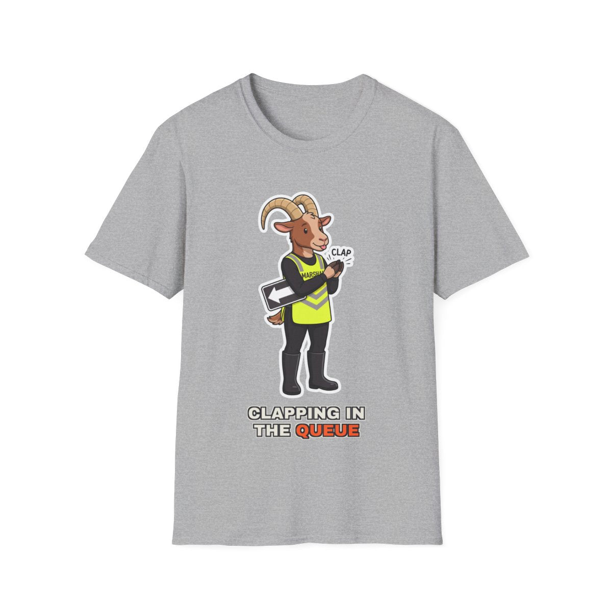 Clapping In The Queue - Sport Grey - front