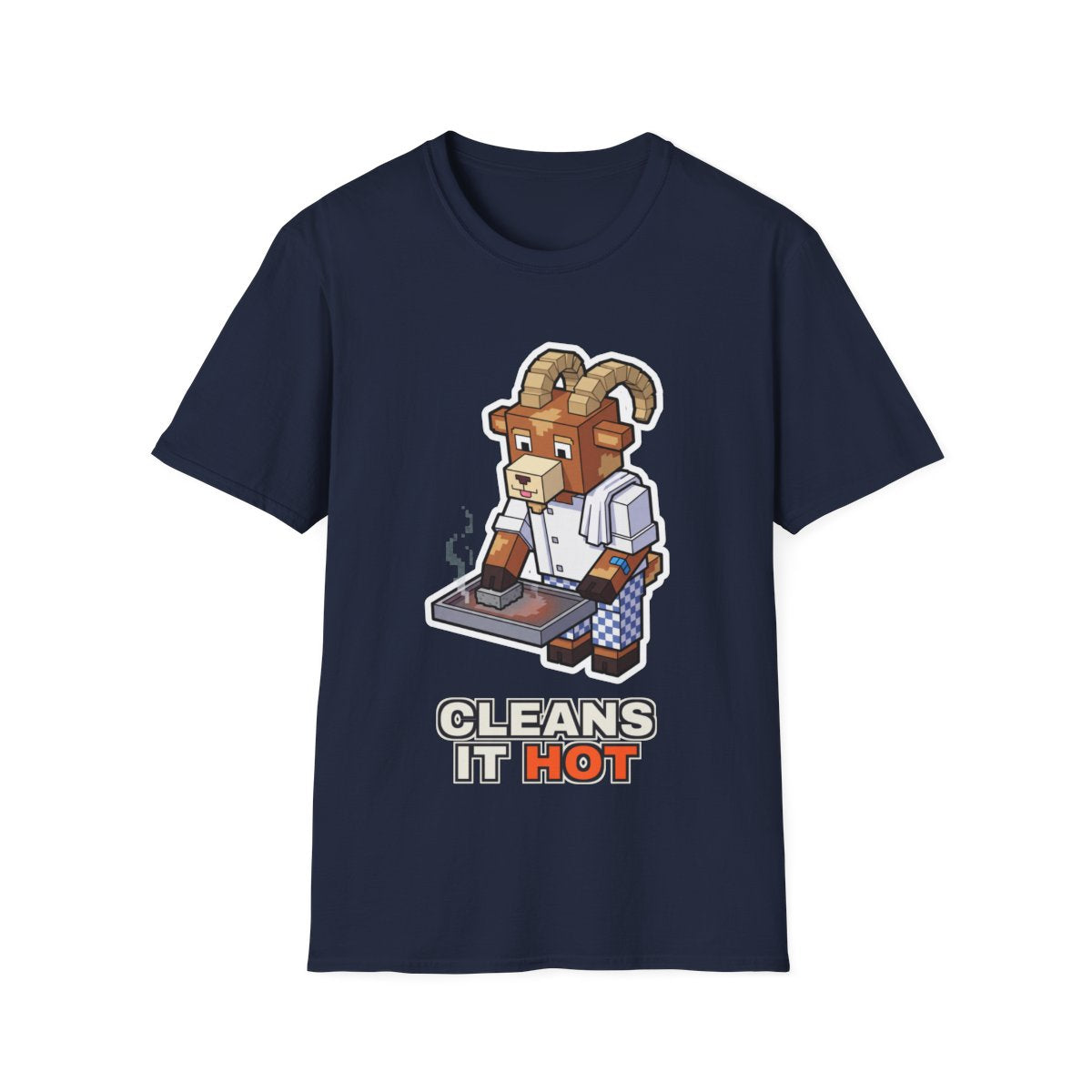 Cleans It Hot - Navy - front