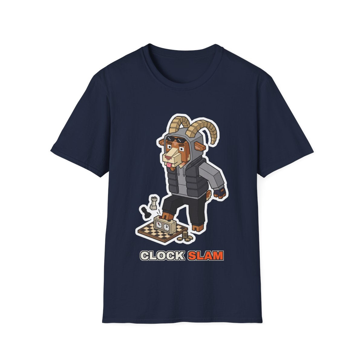 Clock Slam - Navy - front