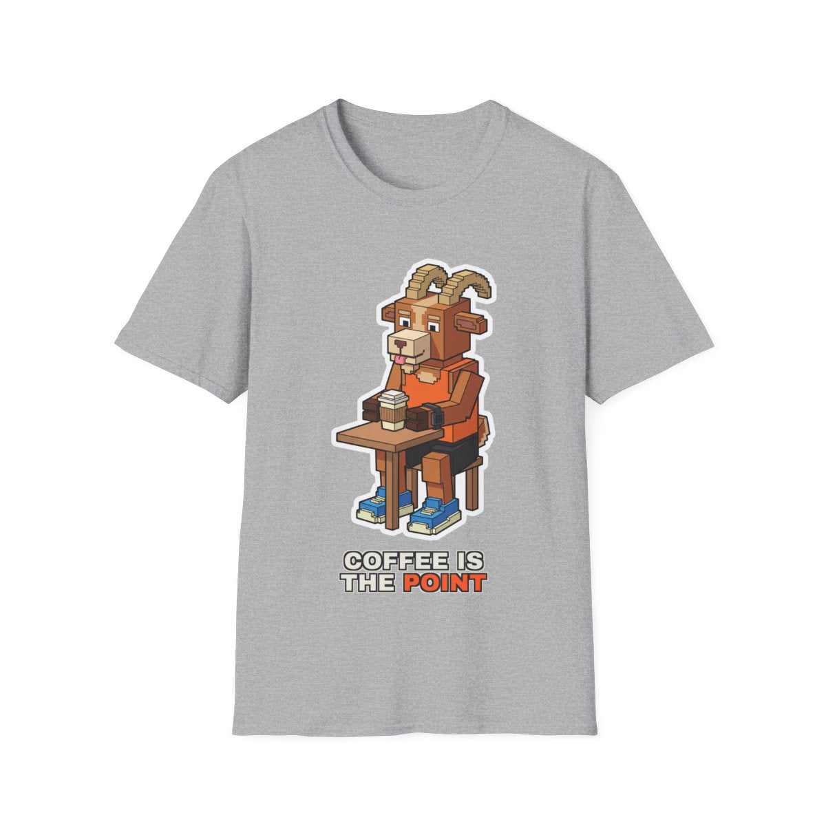 Coffee Is The Point - Sport Grey - front