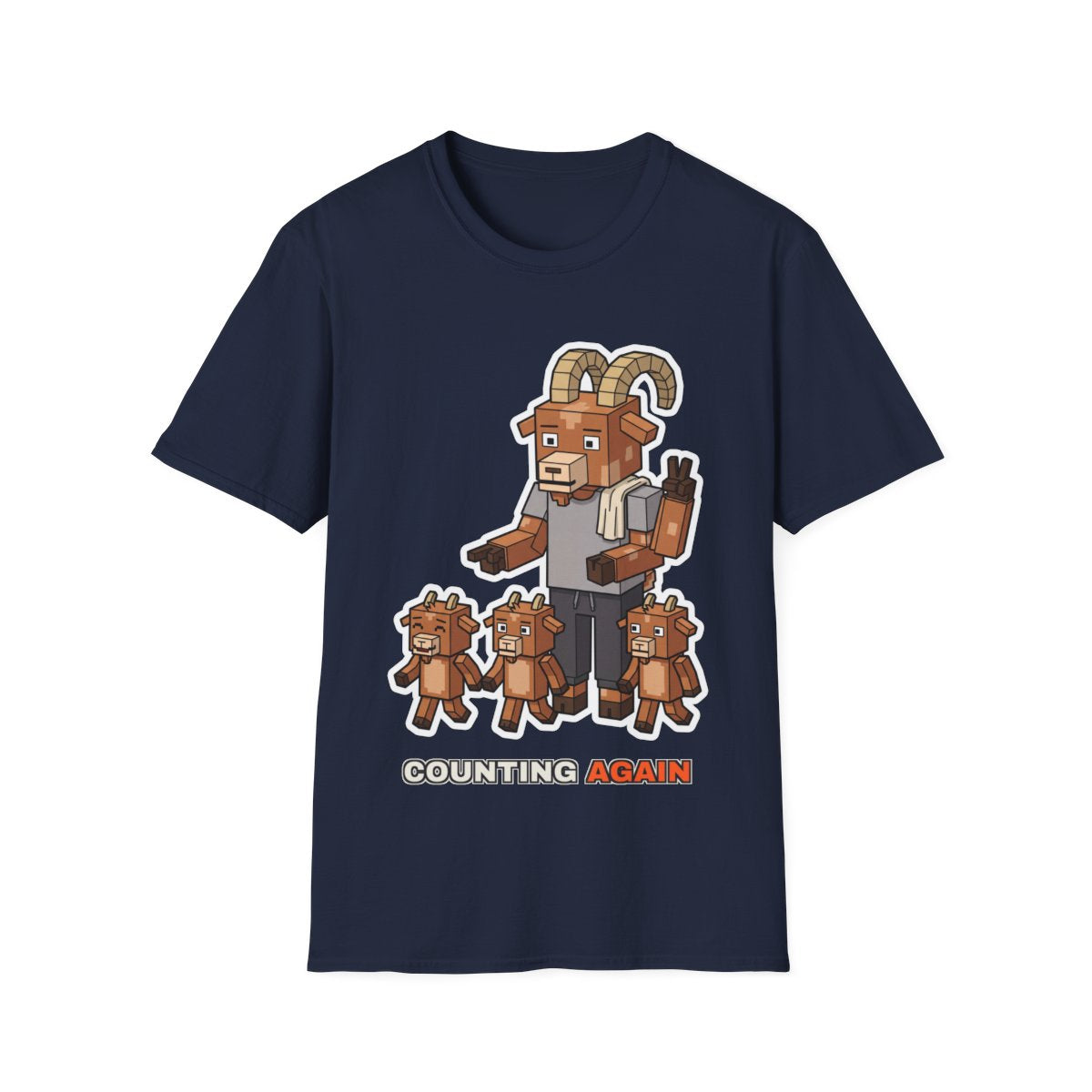 Counting Again - Navy - front