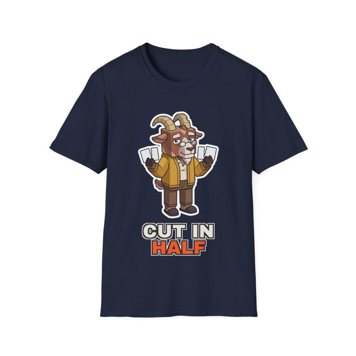 Cut In Half - Navy - front