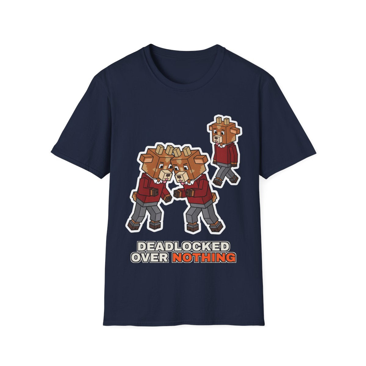 Deadlocked Over Nothing - Navy - front