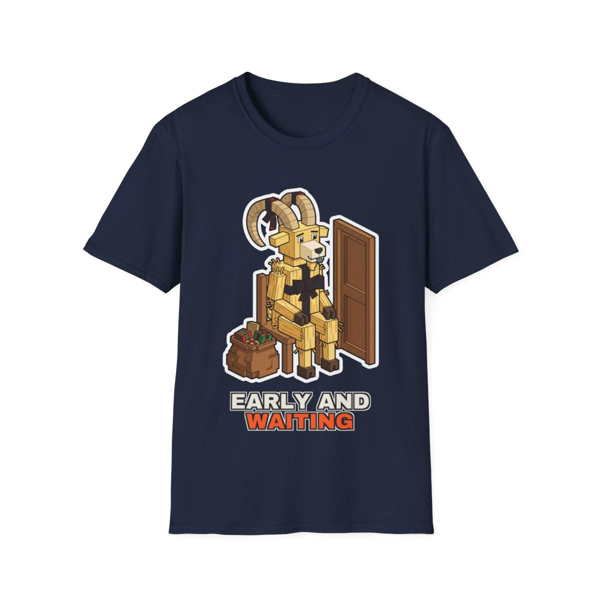 Early And Waiting - Navy - front