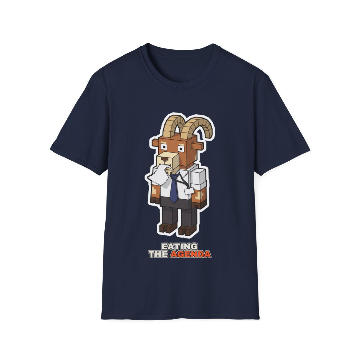 Eating The Agenda - Navy - front