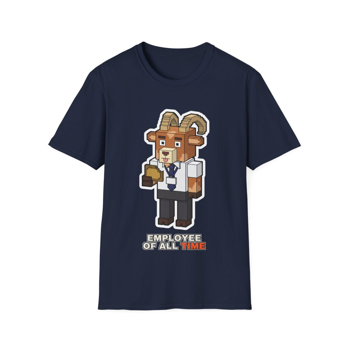 Employee Of All Time - Navy - front