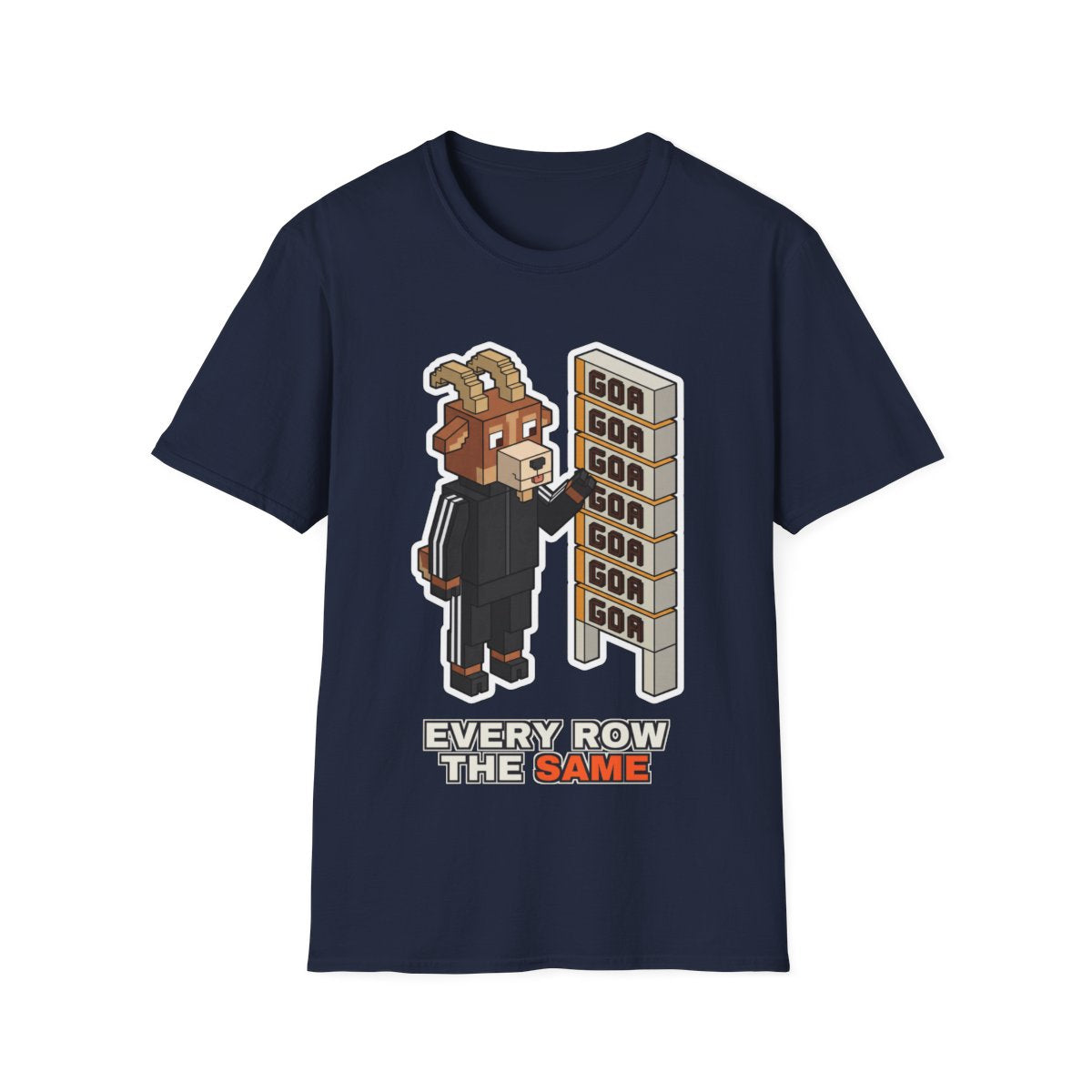 Every Row The Same - Navy - front