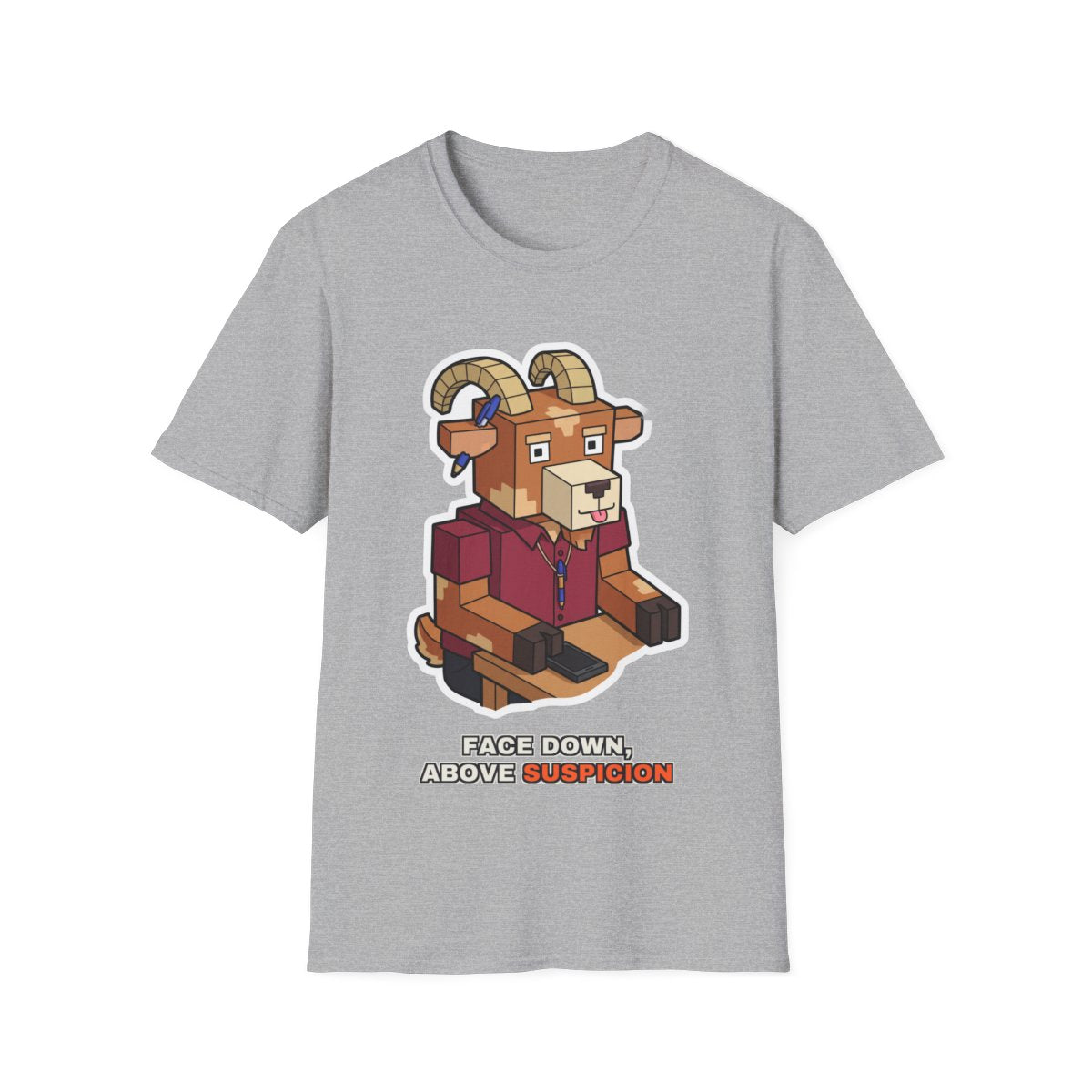 Face Down, Above Suspicion - Sport Grey - front