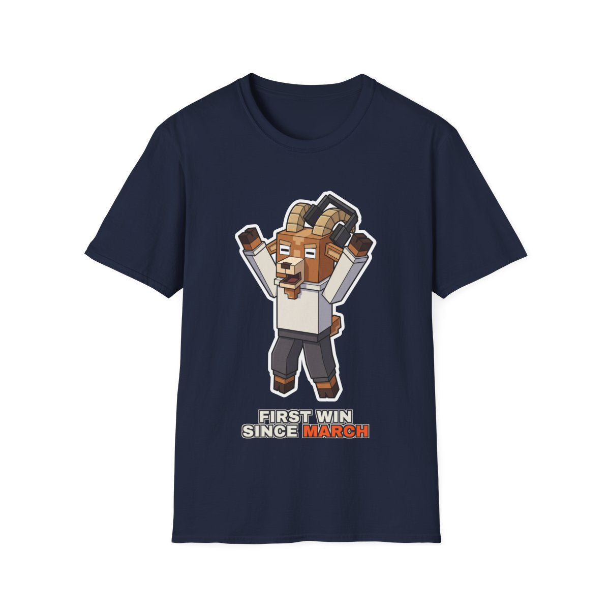 First Win Since March - Navy - front