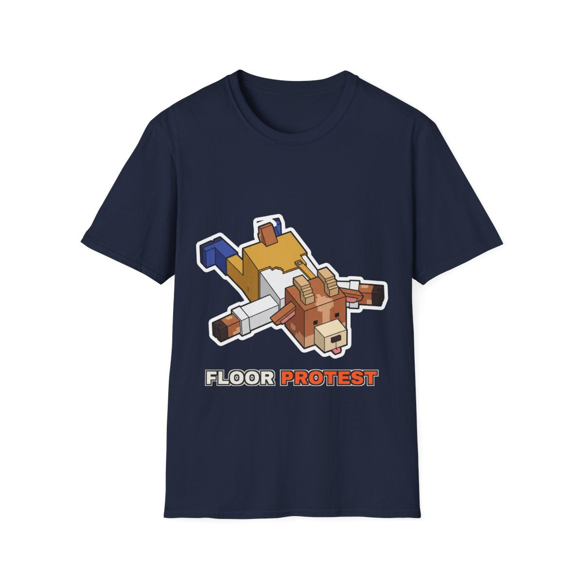 Floor Protest - Navy - front