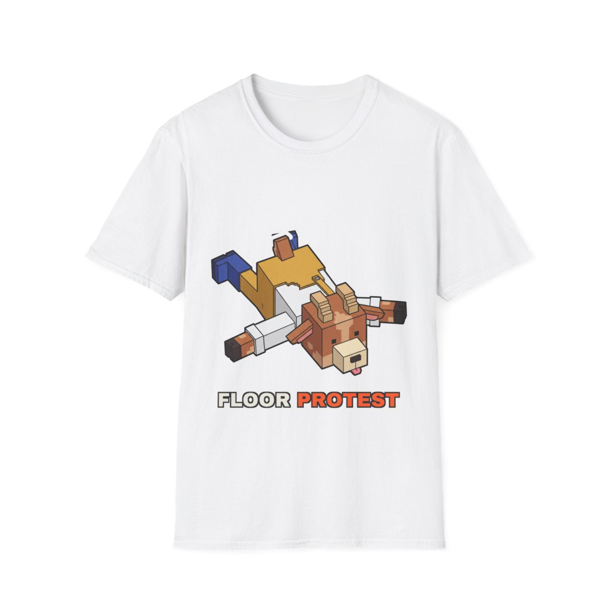 Floor Protest - White - front