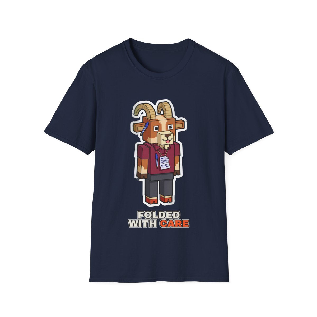 Folded With Care - Navy - front