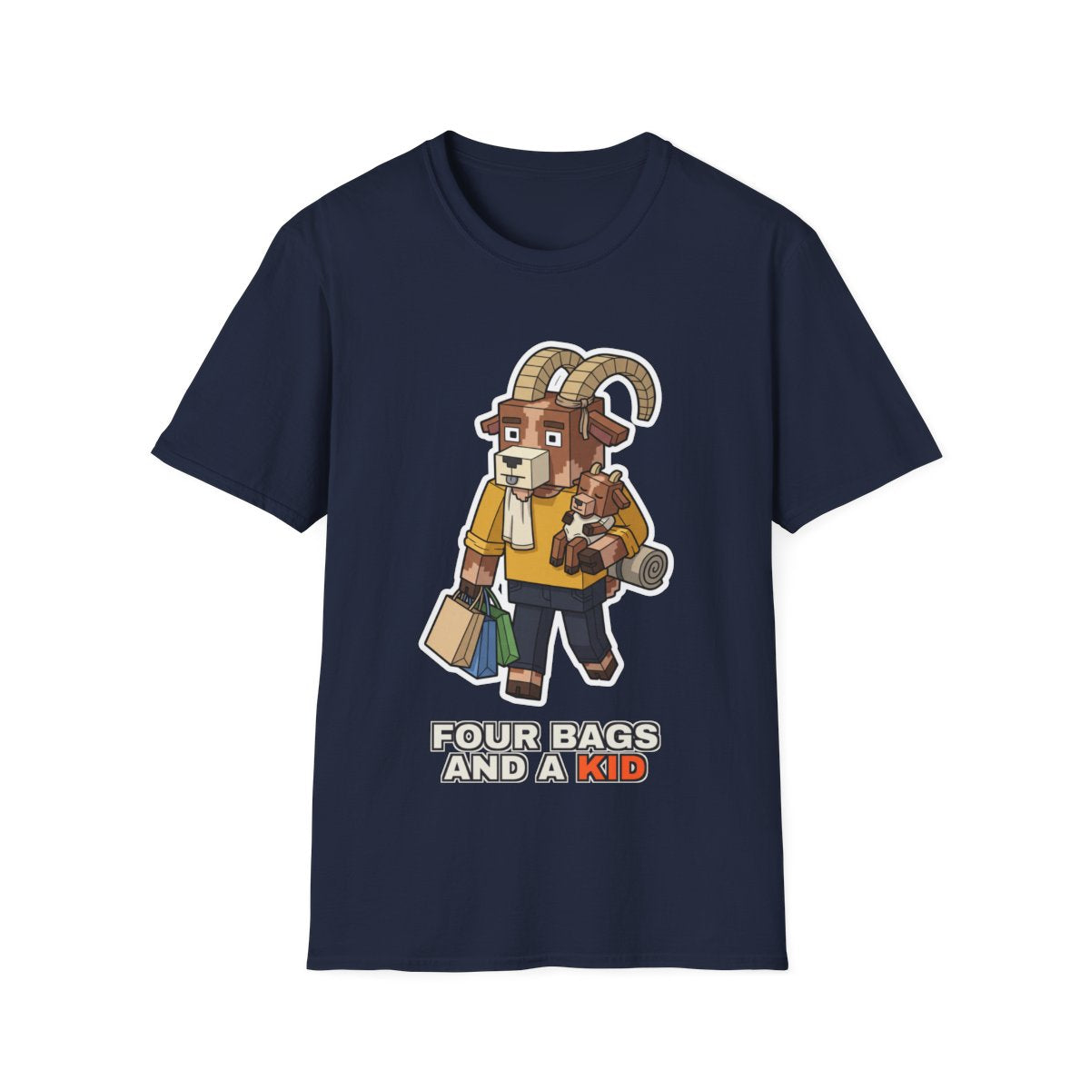 Four Bags And A Kid - Navy - front