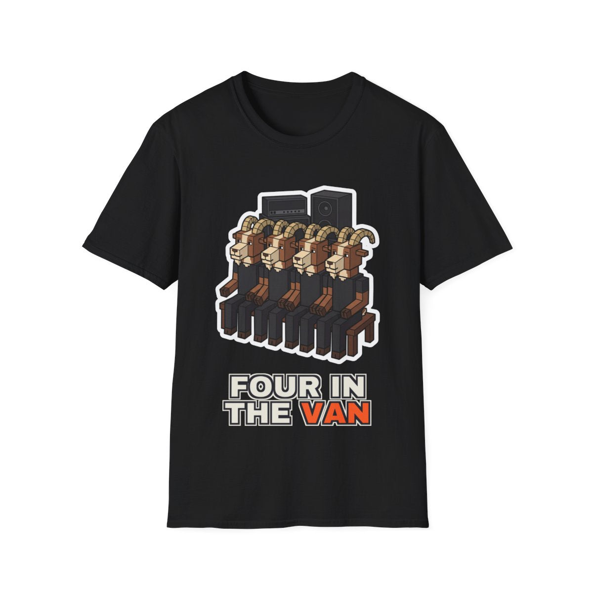 Four In The Van - Black - front