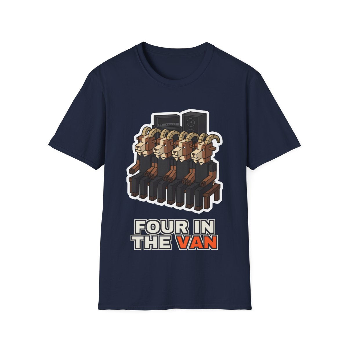 Four In The Van - Navy - front