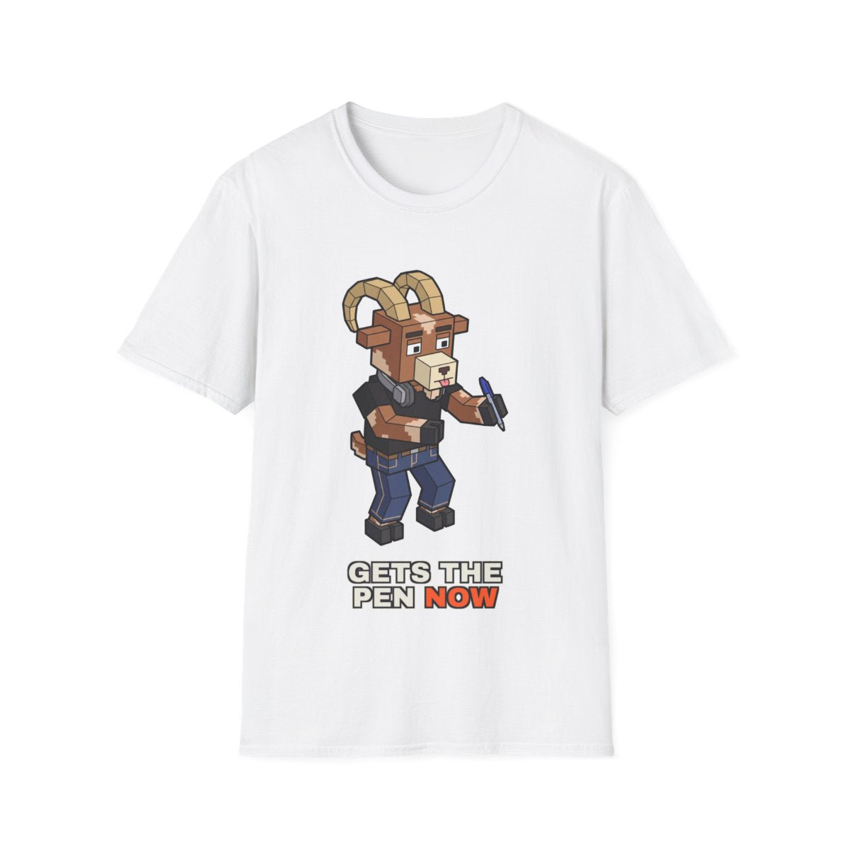 Gets The Pen Now - White - front