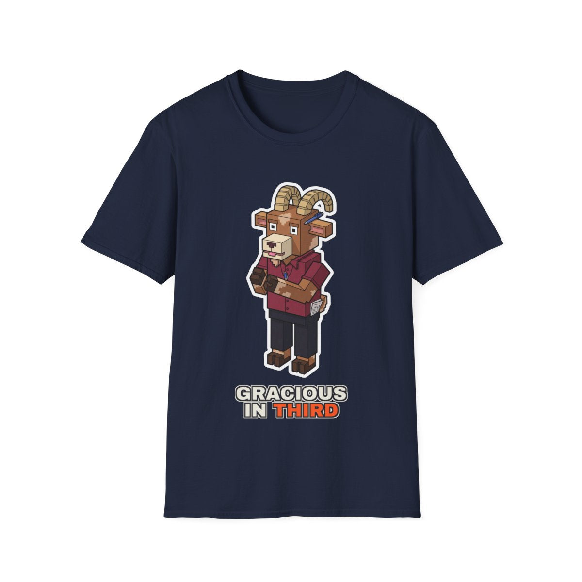 Gracious In Third - Navy - front