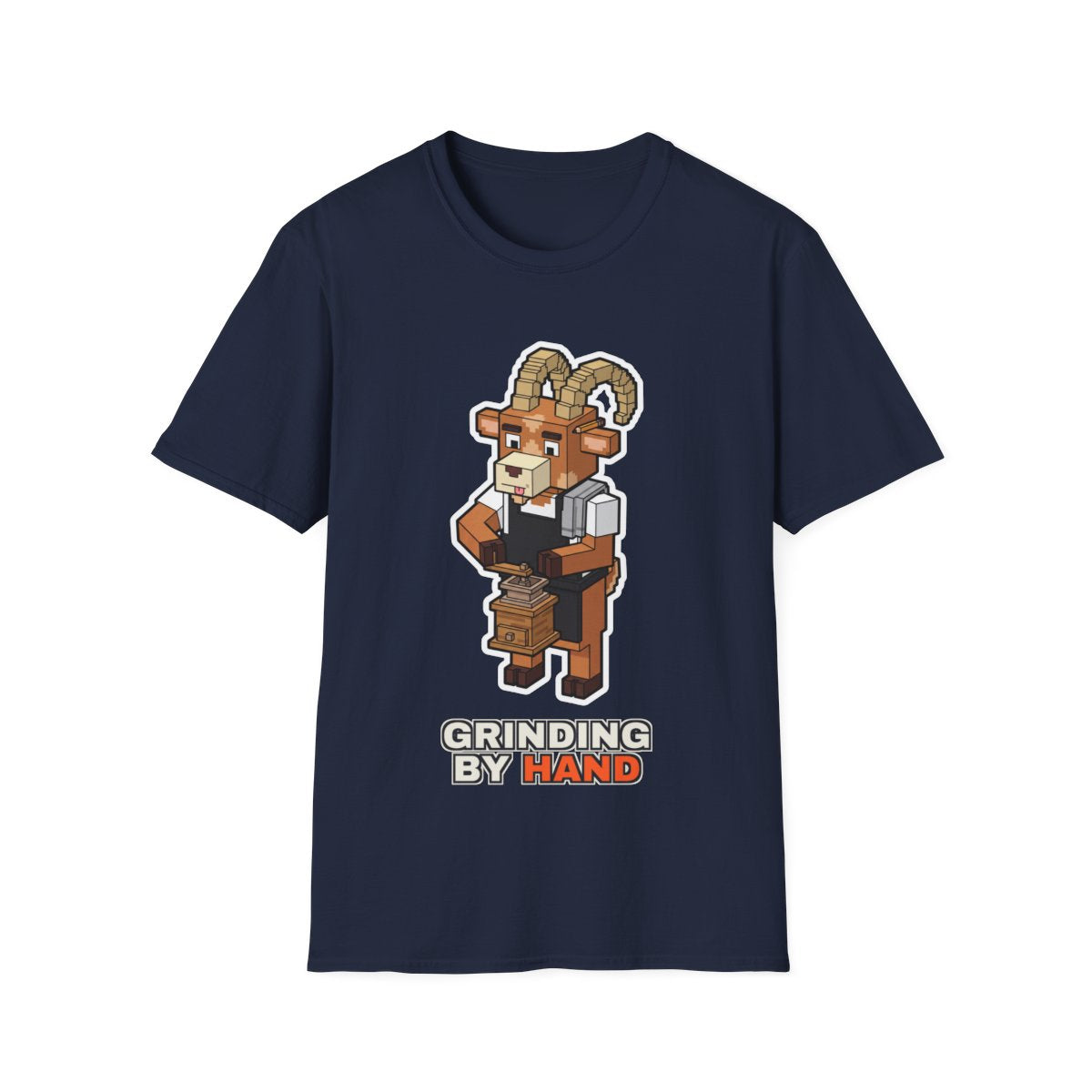 Grinding By Hand - Navy - front