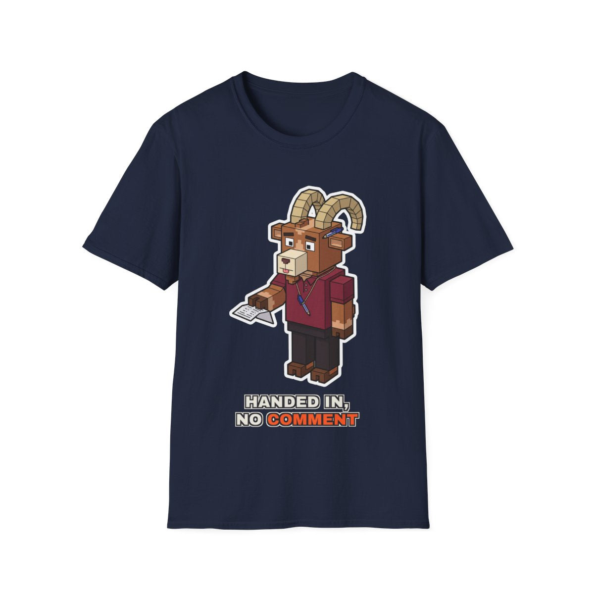 Handed In, No Comment - Navy - front