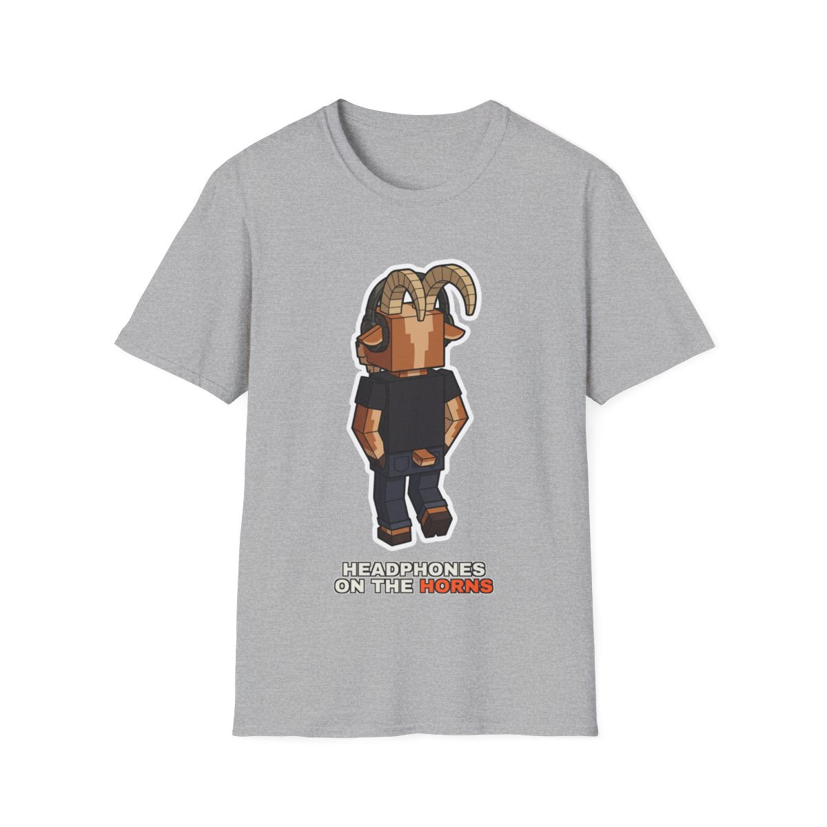 Headphones On The Horns - Sport Grey - front