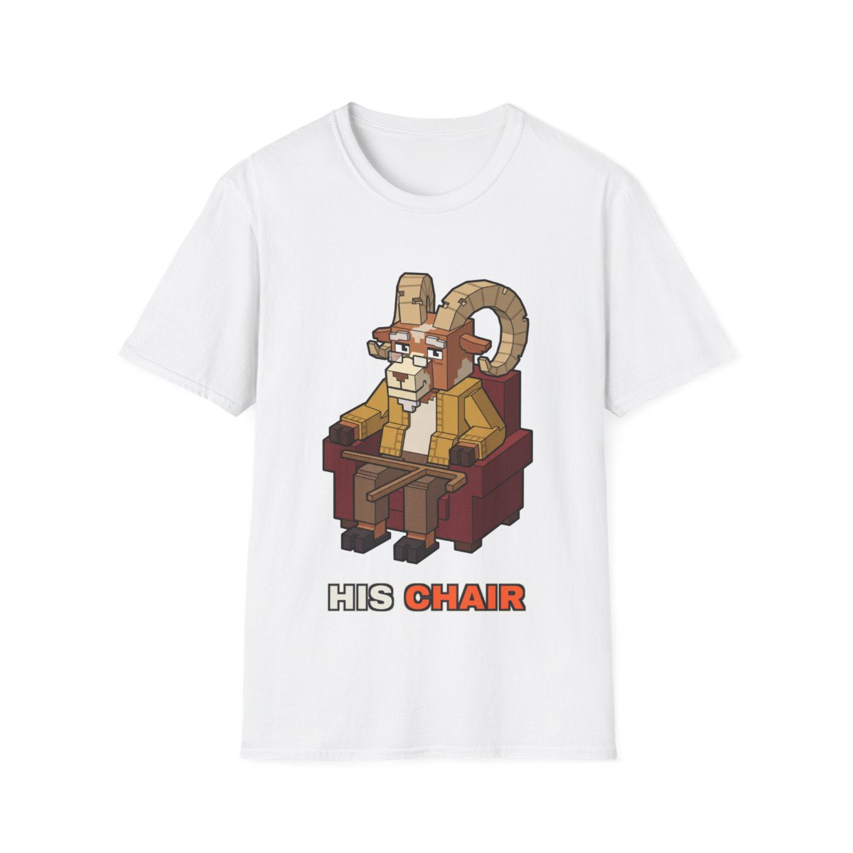 His Chair - White - front