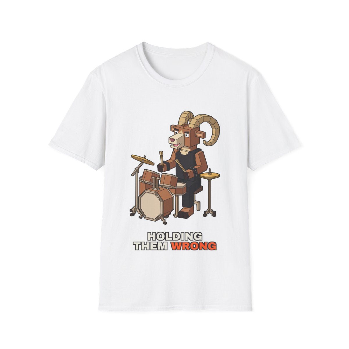 Holding Them Wrong - White - front