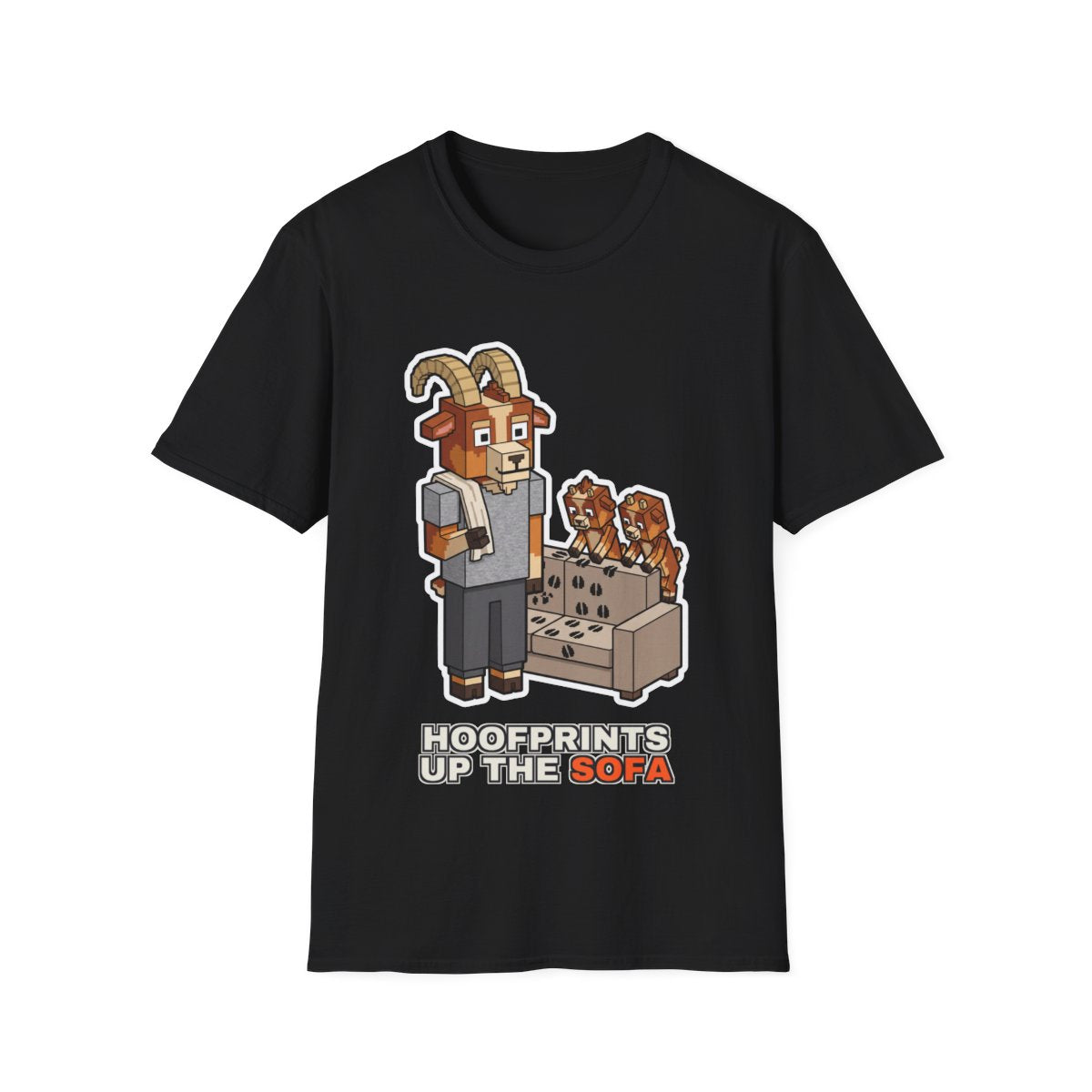 Hoofprints Up The Sofa - Black - front