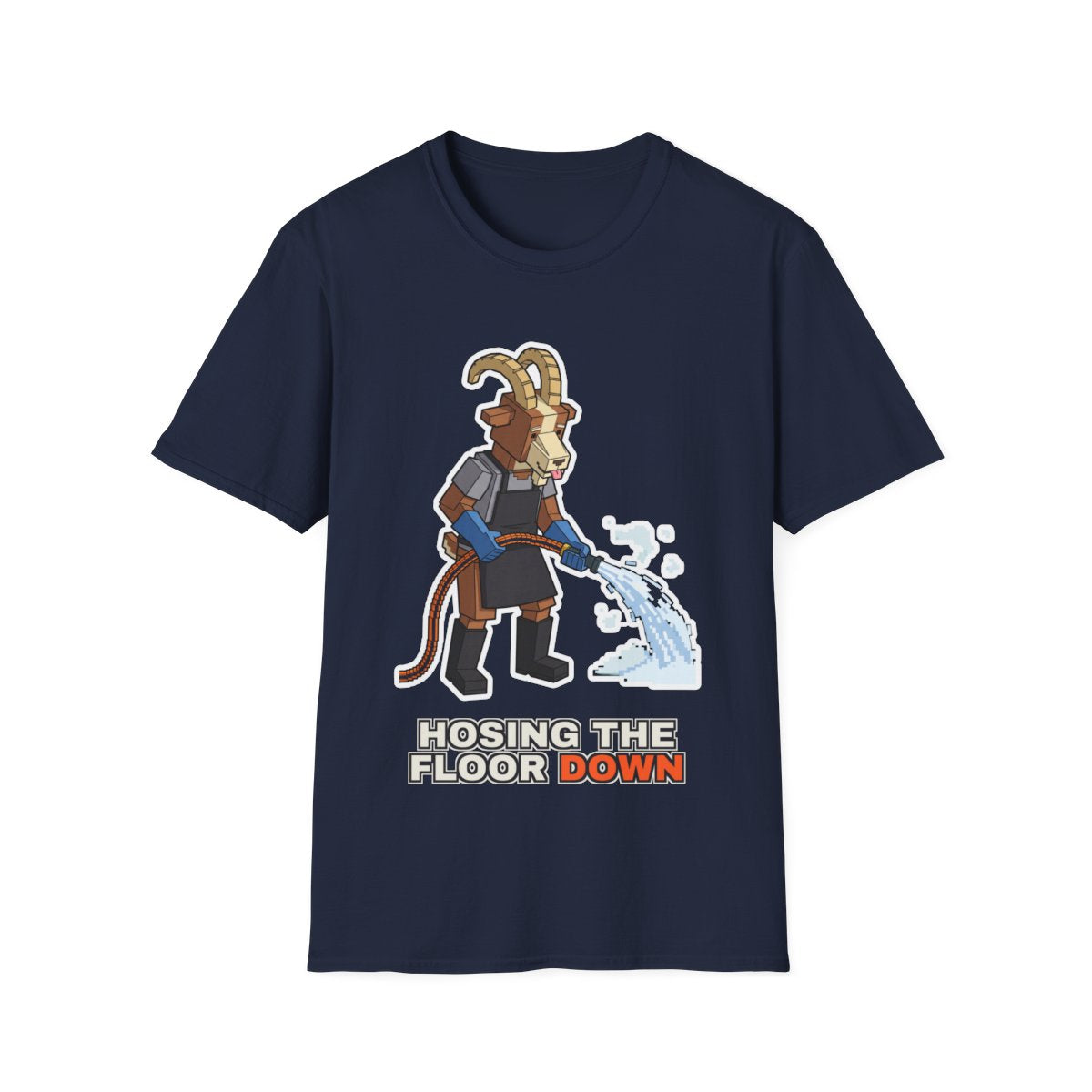 Hosing The Floor Down - Navy - front