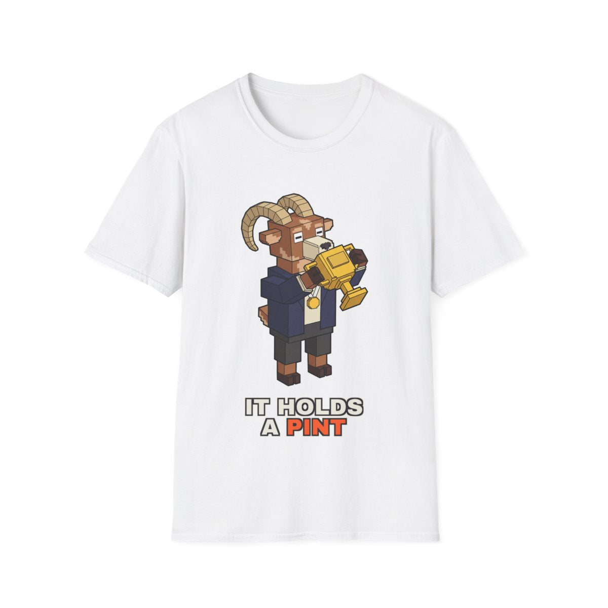 It Holds A Pint - White - front