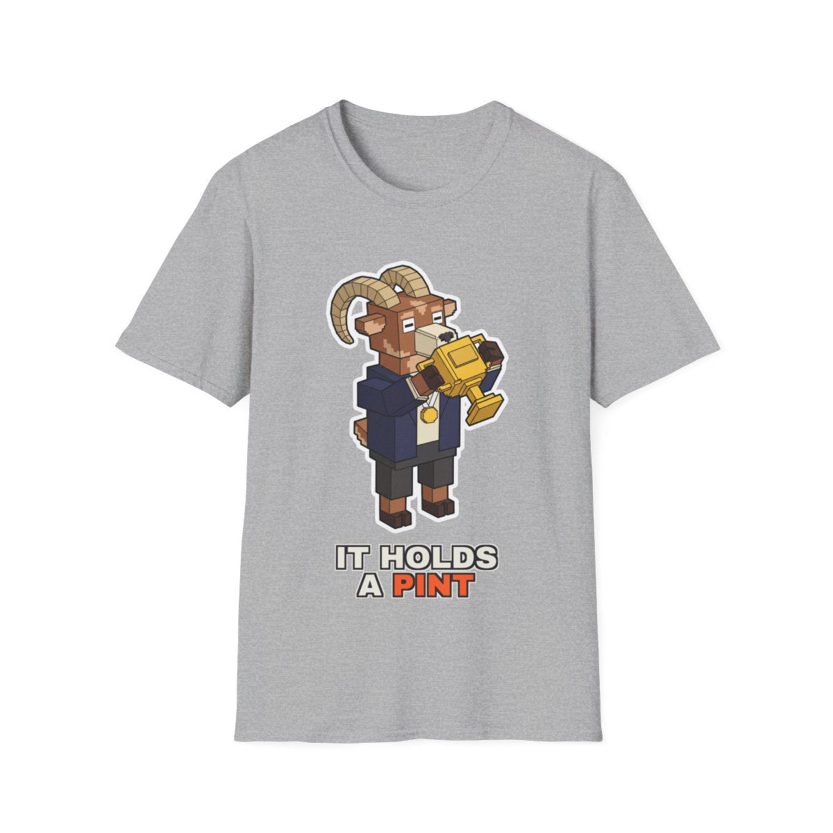 It Holds A Pint - Sport Grey - front