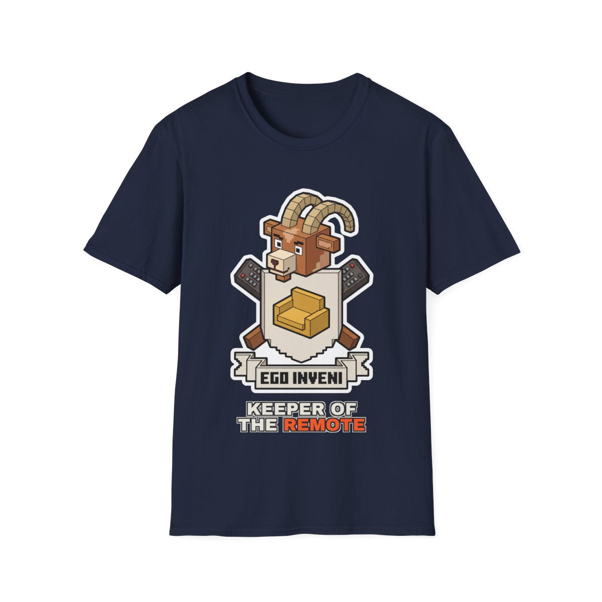 Keeper Of The Remote - Navy - front