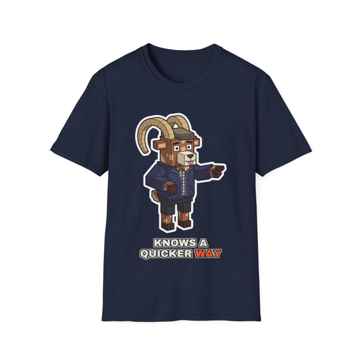 Knows A Quicker Way - Navy - front