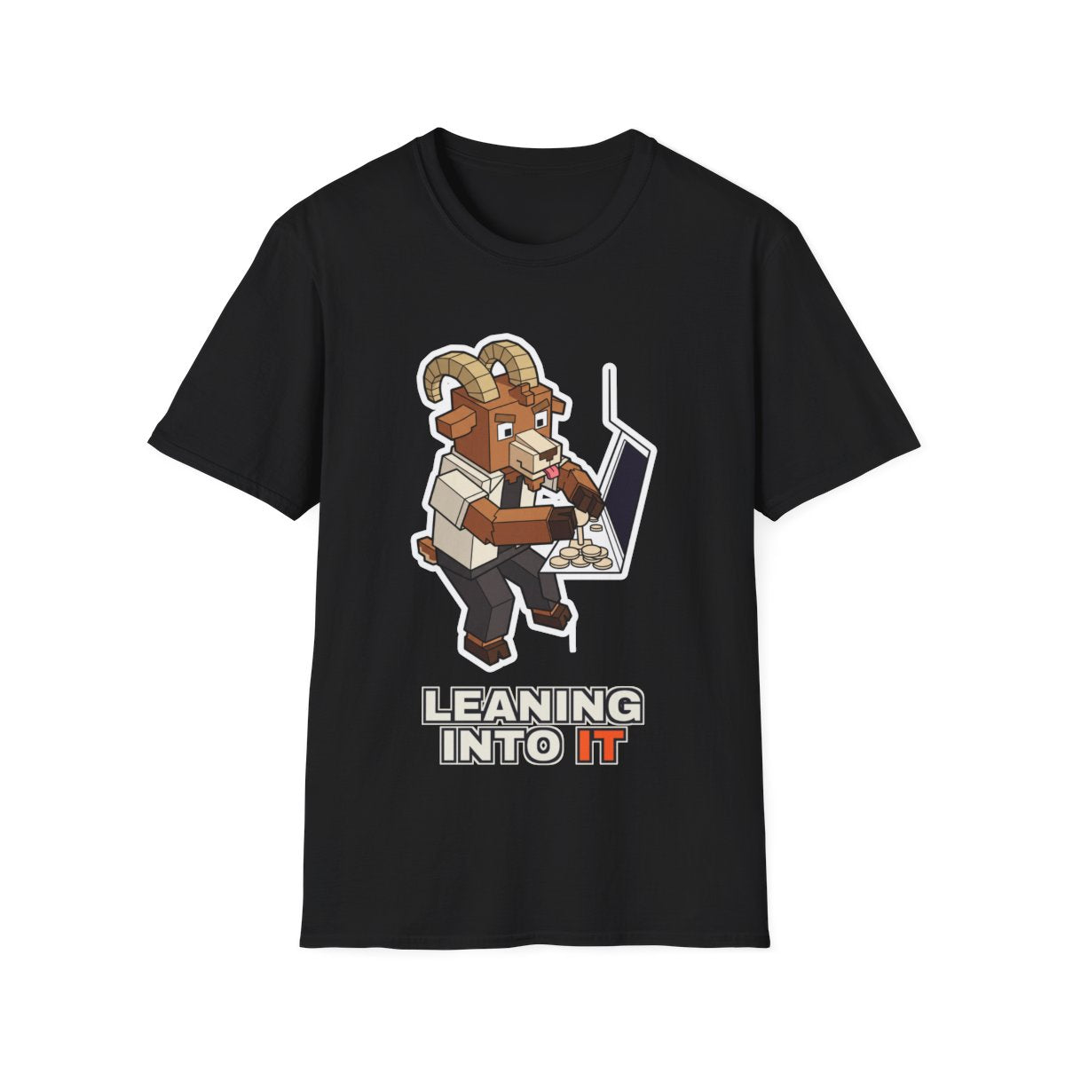 Leaning Into It - Black - front
