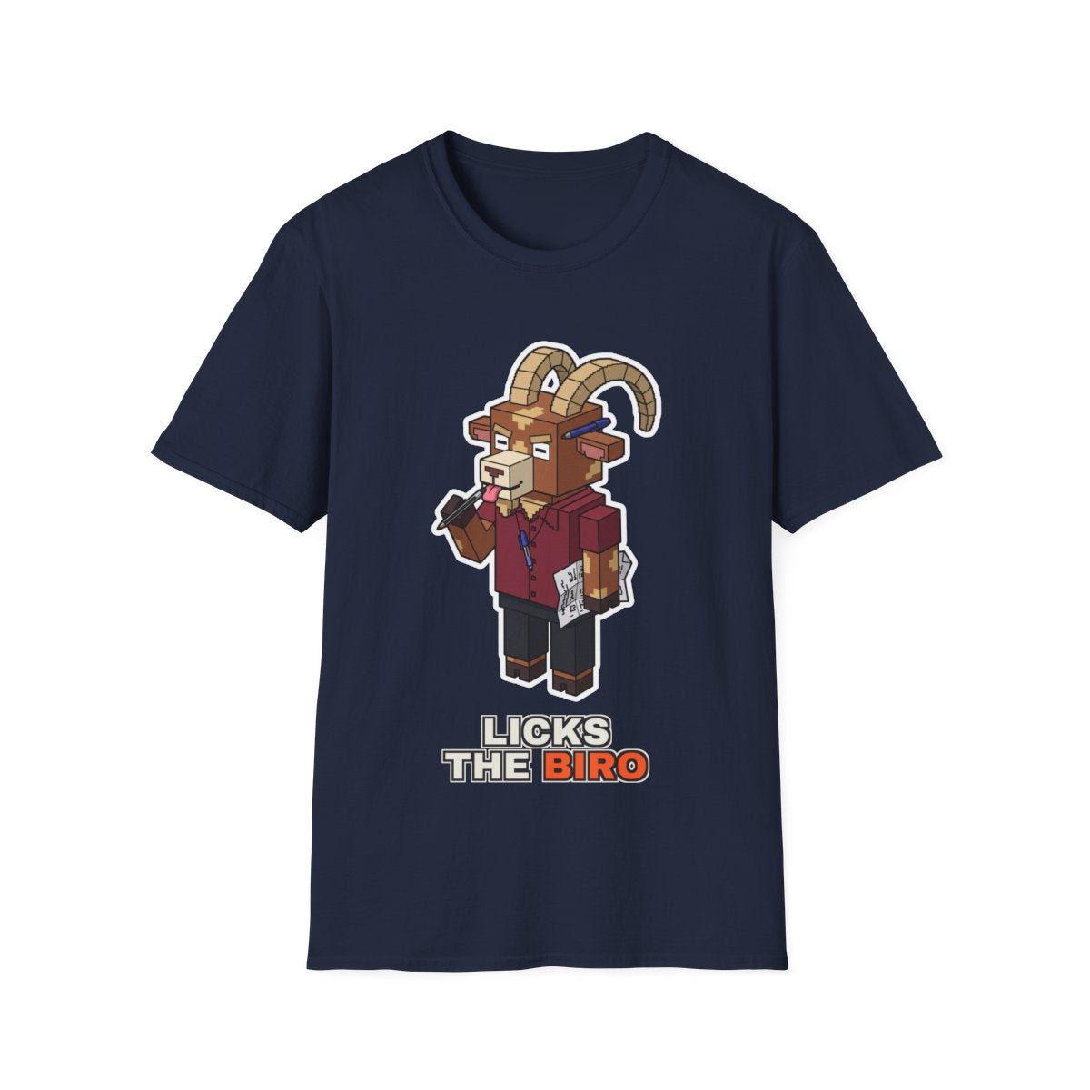 Licks The Biro - Navy - front