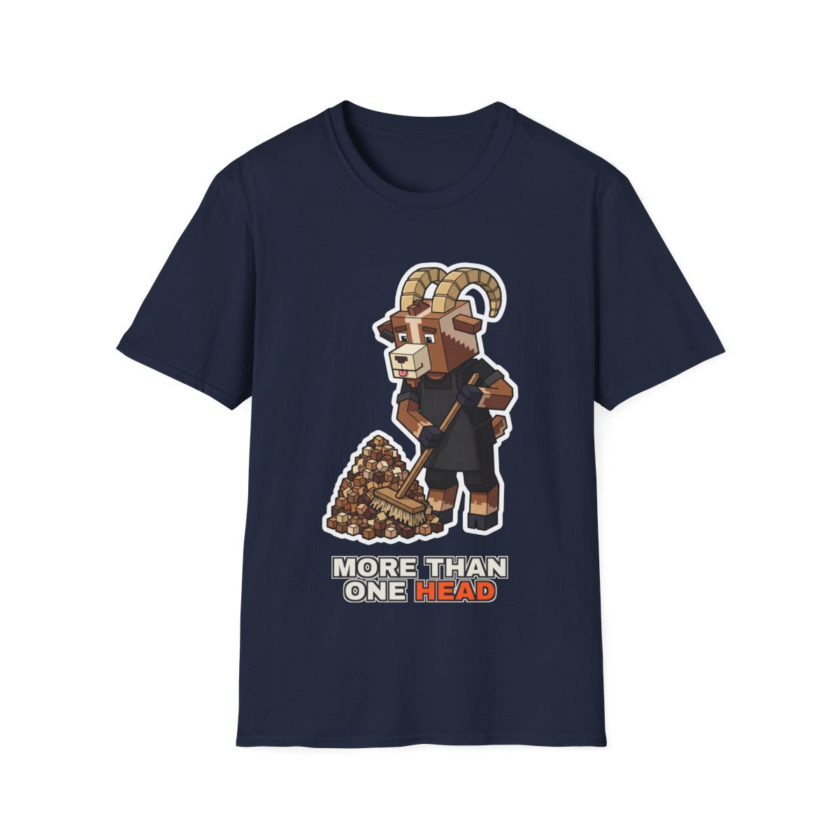 More Than One Head - Navy - front