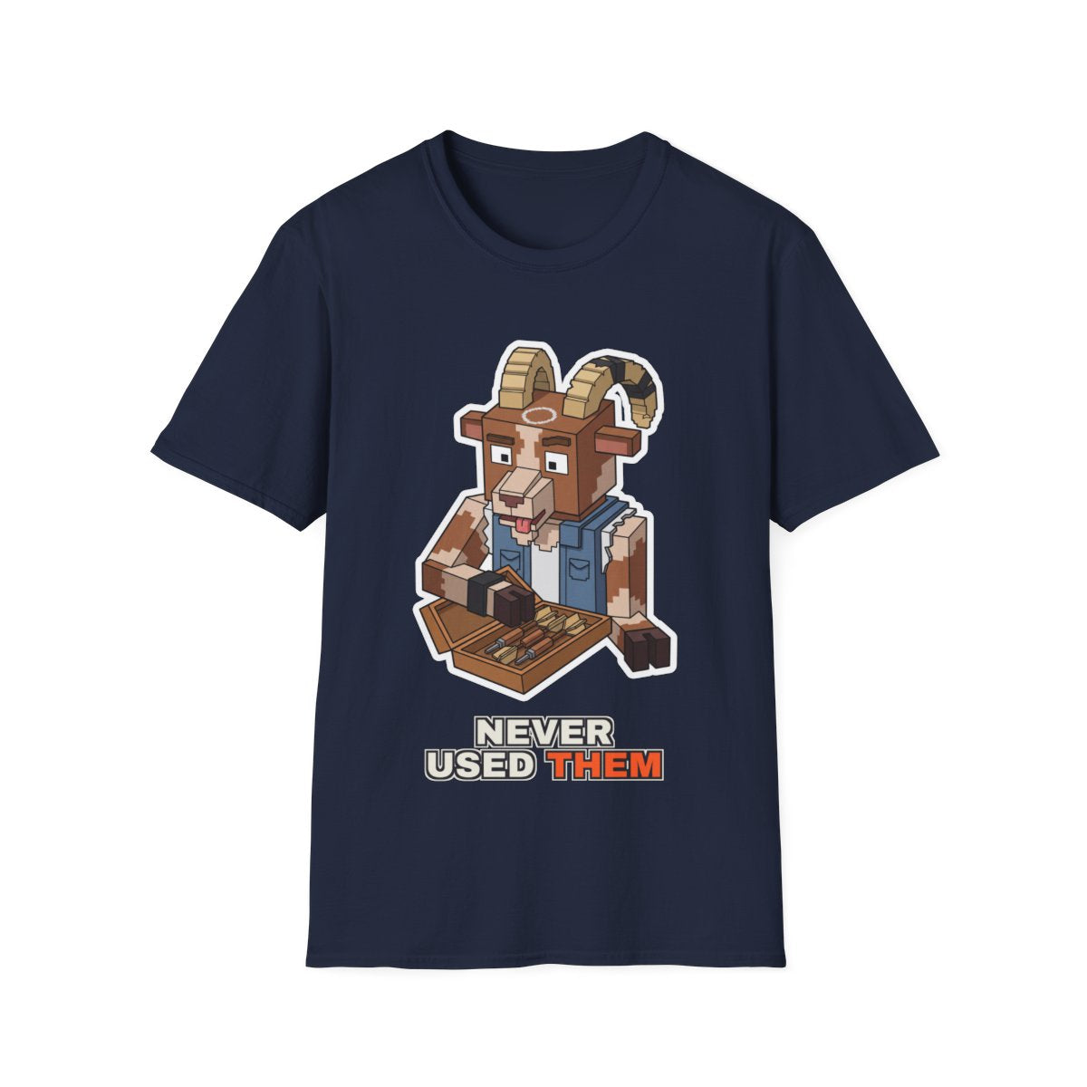 Never Used Them - Navy - front