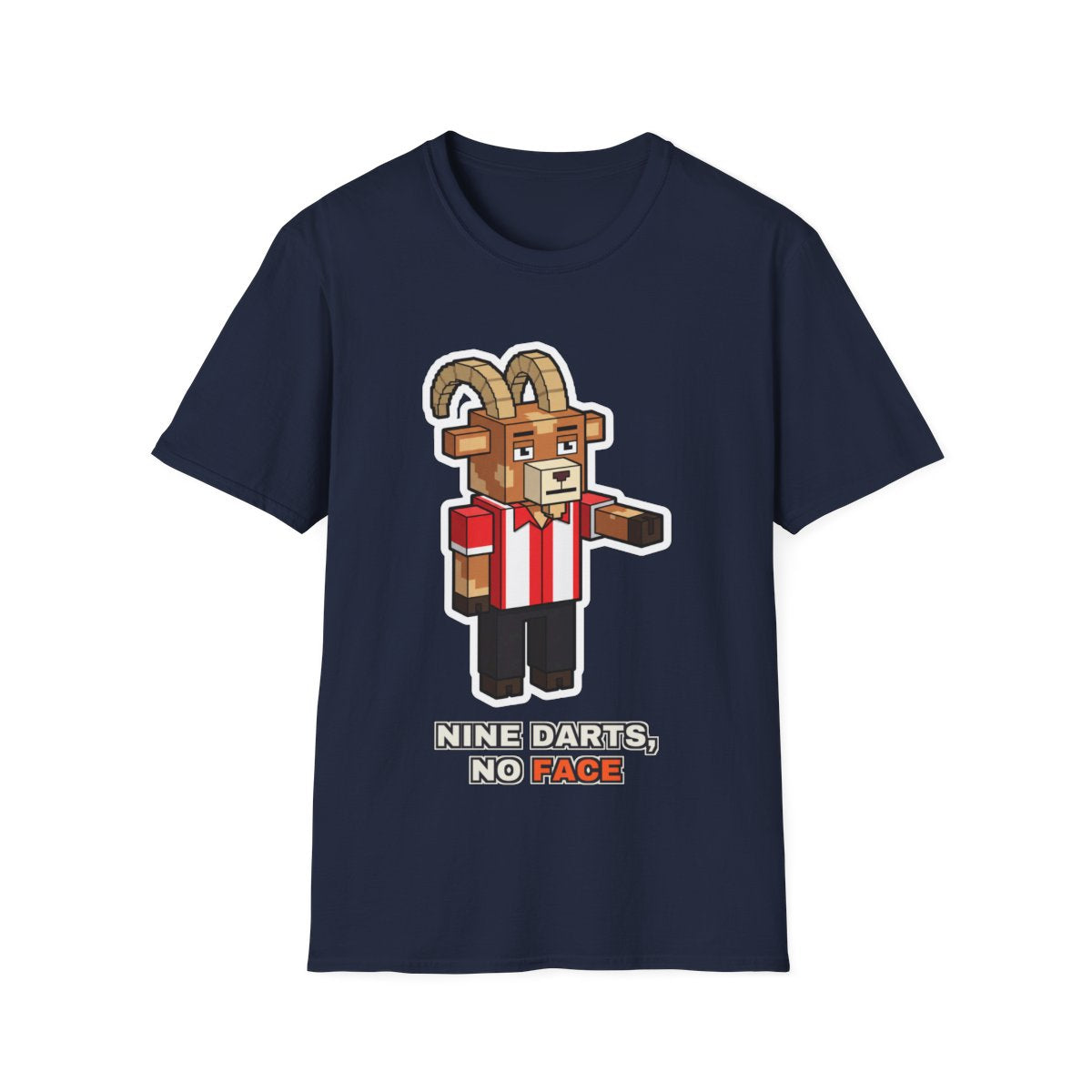 Nine Darts, No Face - Navy - front